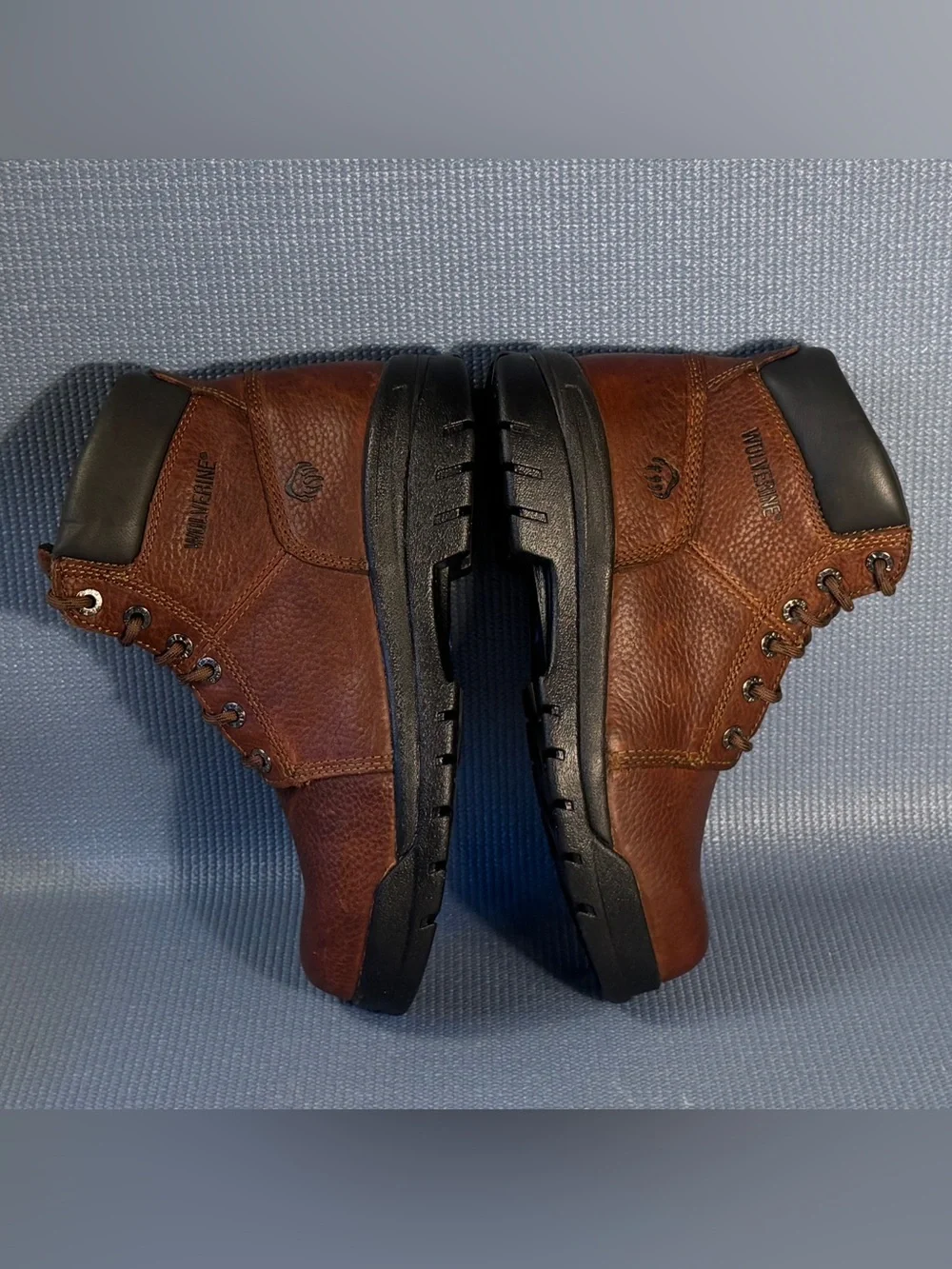 Wolverine Marquette Slip Resistant Steel Toe Leather Work Boots Men’s Size 8.5